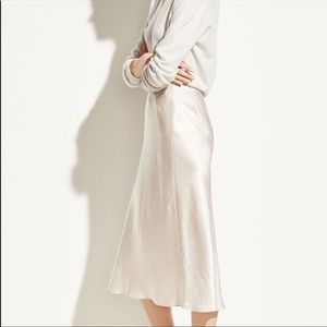 Vince Mid silk skirt